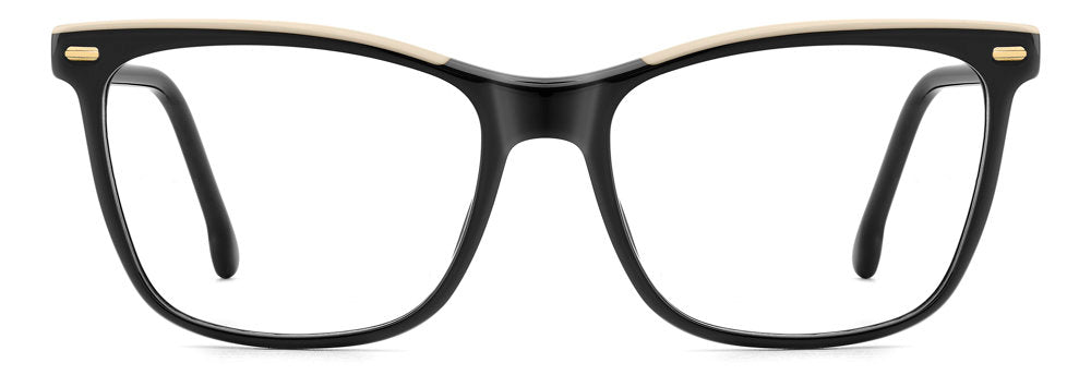 Carrera 3060 0WM Black Beige Rectangular Women's Eyeglasses