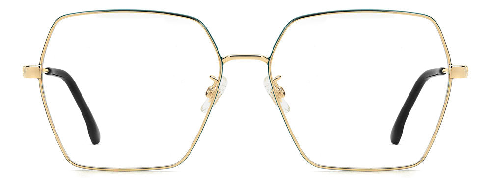 Carrera 3061 OGA Gold Teal Square Women's Eyeglasses