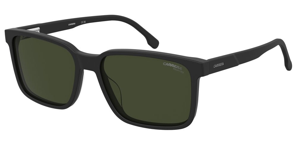 Carrera C Flex 10/G/S 003UC Matte Black Rectangular Polarized Men's Sunglasses