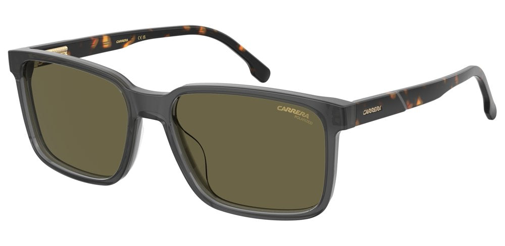 Carrera C Flex 10/G/S KB7SP Grey Rectangular Polarized Men's Sunglasses