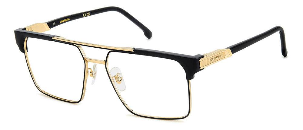Carrera 1140 RHL Gold Black Men's Rectangular Eyeglasses