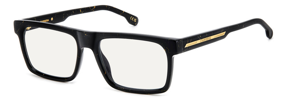 Carrera Victory C 11 2M22Y BLK GOLD B Rectangular Flat Top Men's Eyeglasses