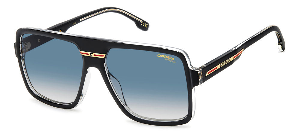 Carrera Victory C 09/S 7C508 Black CRY Rectangular Men's Sunglasses