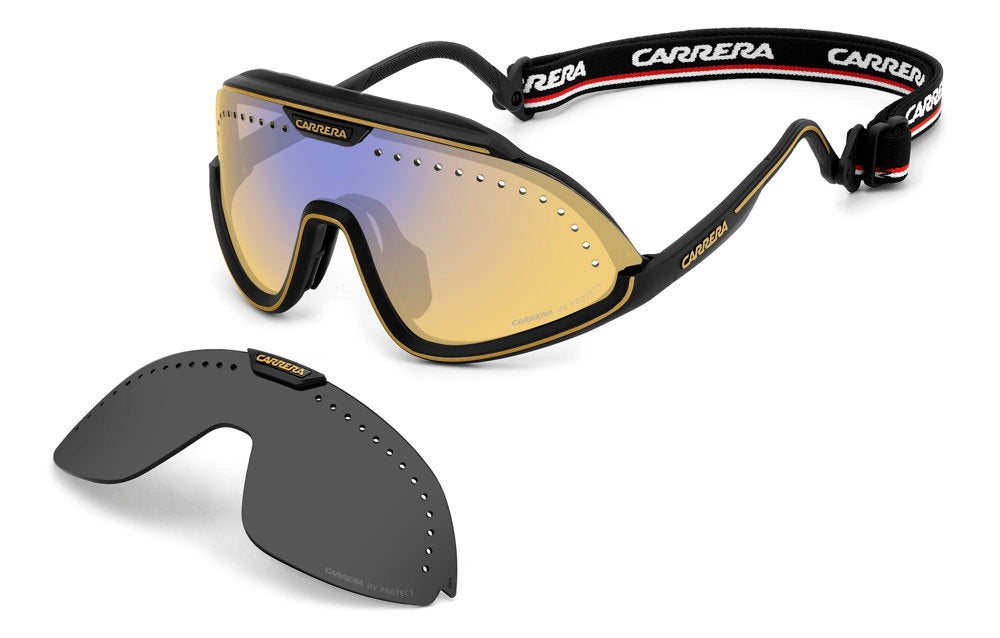 Carrera C Sport 01/S I46HW Matte Black Gold Mask Men's Sunglasses