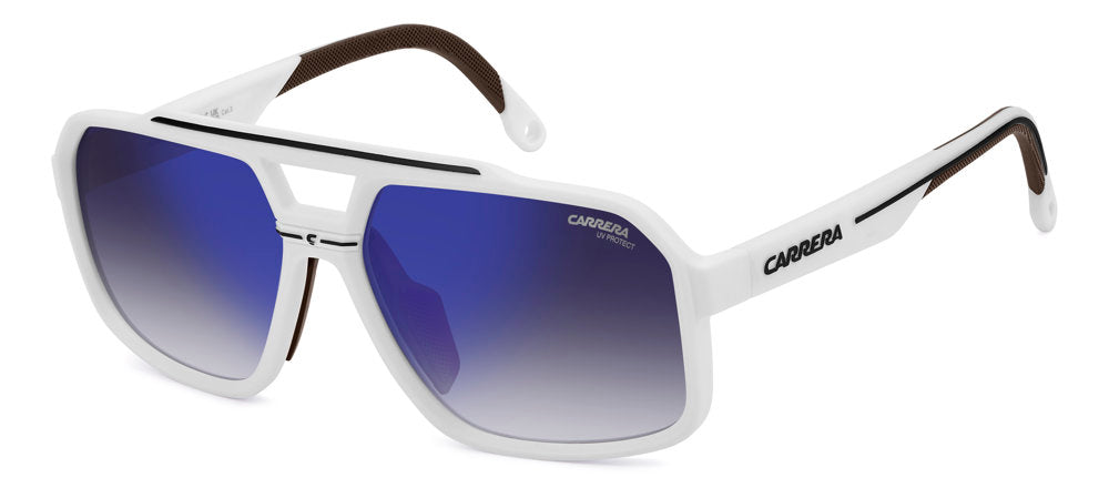 Carrera C Sport 03/S 6HTKM Matte White Rectangular Men's Sunglasses