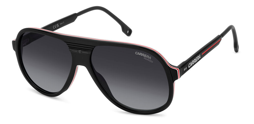 Carrera C Sport 07/S 807WJ Black Pilot Men's Sunglasses