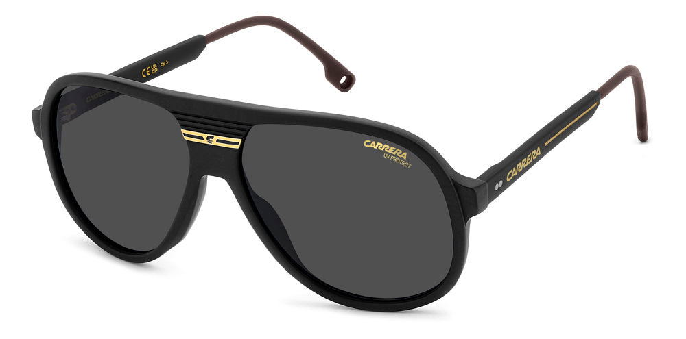 Carrera C Sport 07/S I46IR Matte Black Gold Pilot Men's Sunglasses