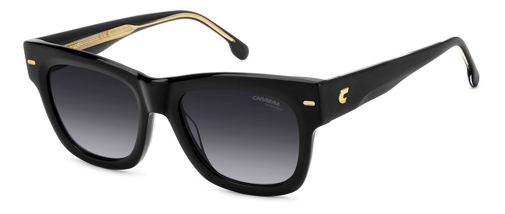 Carrera 3066/S 8079O Black Rectangular Women's Sunglasses