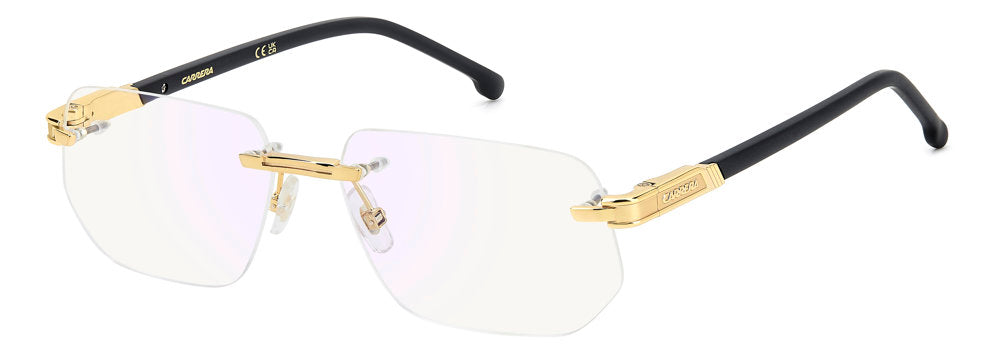 Carrera 1142 0012Y Yellow Gold Men's Rimless Rectangular Eyeglasses