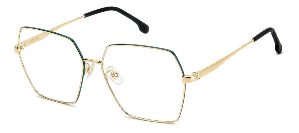 Carrera 3061 OGA Gold Teal Square Women's Eyeglasses