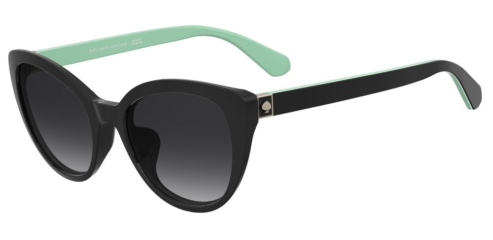Kate Spade Amberlee/F/S 7ZJ9O Black Green Women's Sunglasses