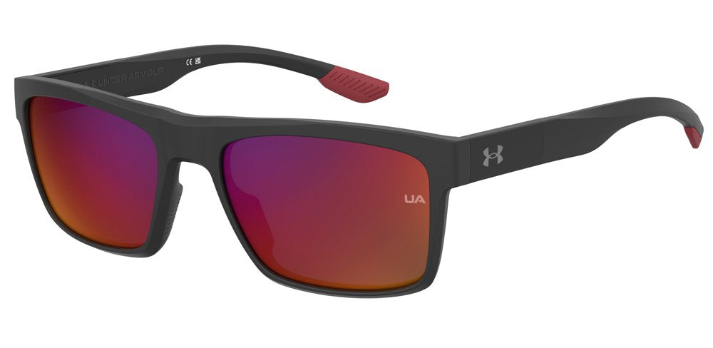 Under Armour UA ACETECH BLXMI MT BLK RD Rectangular Unisex Sunglasses