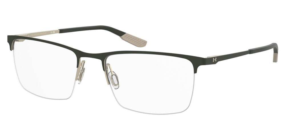 Under Armour UA 5091XL/G PEF Gold Green Rectangular Men's Eyeglasses