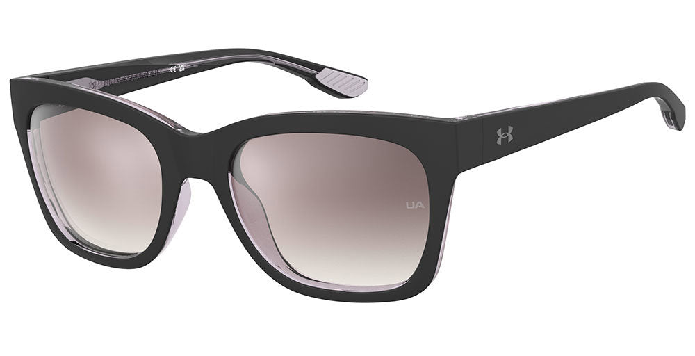 Under Armour UA Dime 08ANQ Black Grey Full Rim Cat Eye Sunglasses
