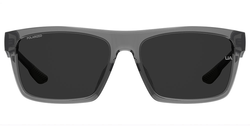 Under Armour UA ACETECH/F 63MM9 Crystal Grey Full Rim Rectangular Sunglasses