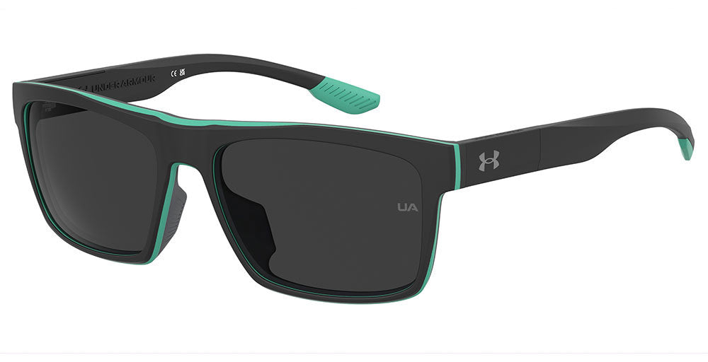 Under Armour UA ACETECH/F 7ZJIR BLCKGREEN Rectangular Unisex Sunglasses