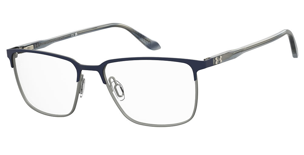 Under Armour UA 5094/G 3XJ Blue Grey Horn Full Rim Square Eyeglasses