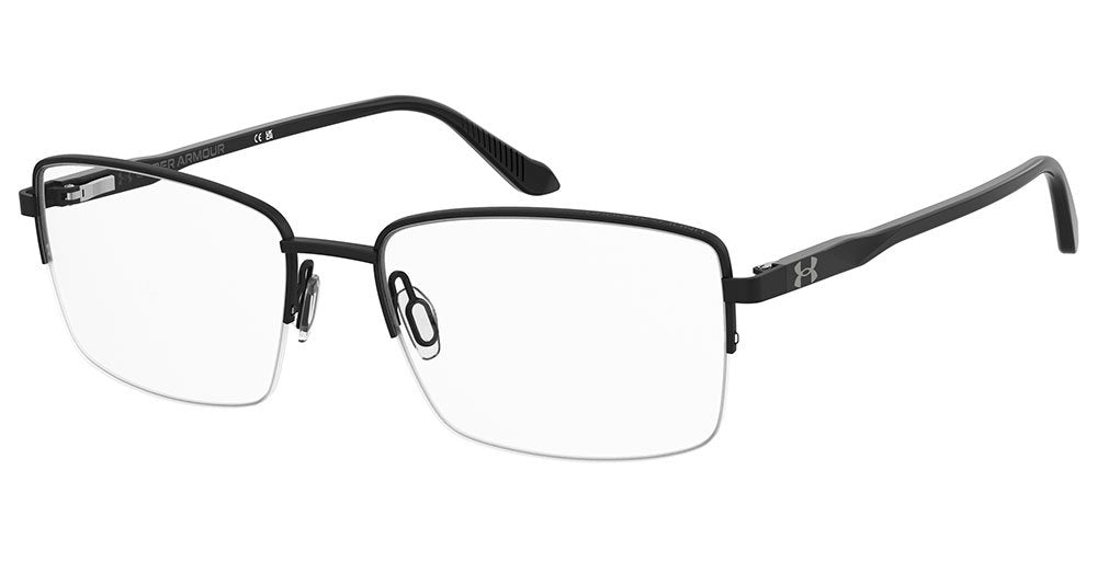 Under Armour UA 5095/G 003 Matte Black Half Rim Rectangular Eyeglasses