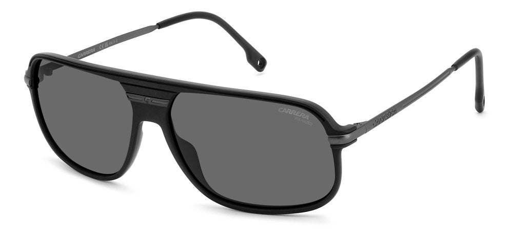 Carrera C Sport 10/S RZZM9 Matte Black Dark Ruthenium Rectangular Men's Sunglasses