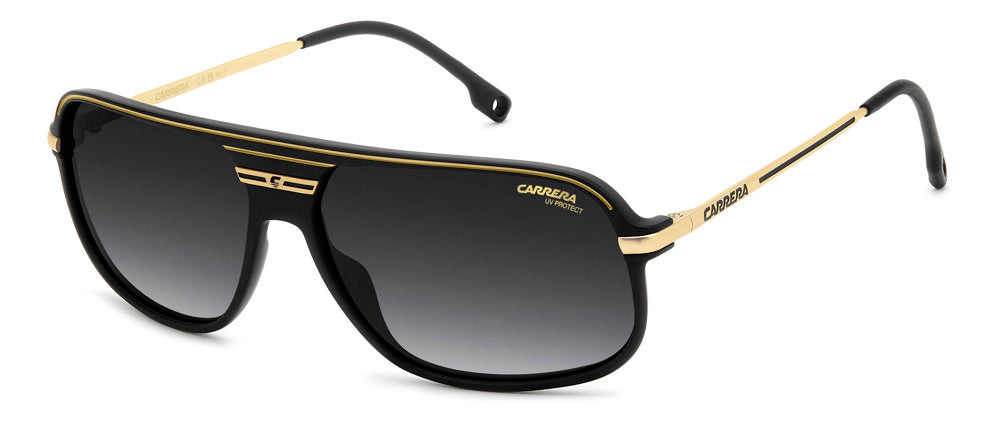 Carrera C Sport 10/S I469O Matte Black Gold Rectangular Men's Sunglasses