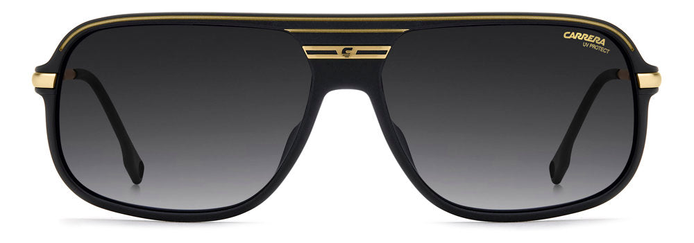 Carrera C Sport 10/S I469O Matte Black Gold Rectangular Men's Sunglasses