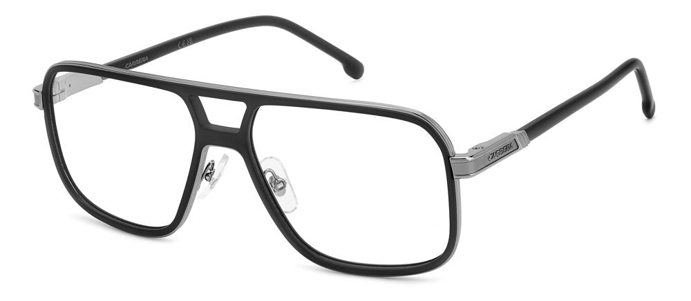 Carrera 1143 TI7 MTBLK RUT Square Double Bridge Men's Eyeglasses