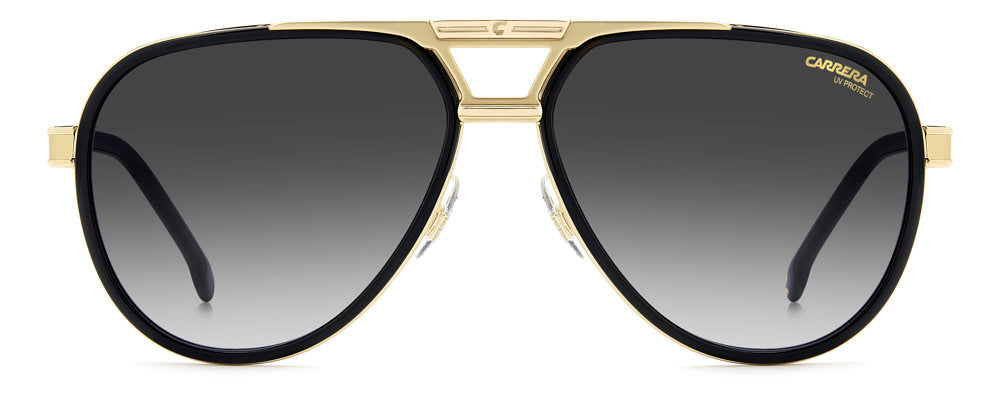 Carrera 1076/S 2M29O Black Gold Men's Pilot Sunglasses