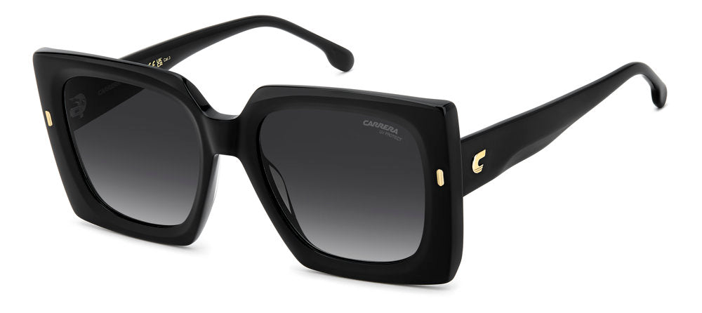 Carrera 3072/S 8079O BLACK Rectangular Women's Sunglasses