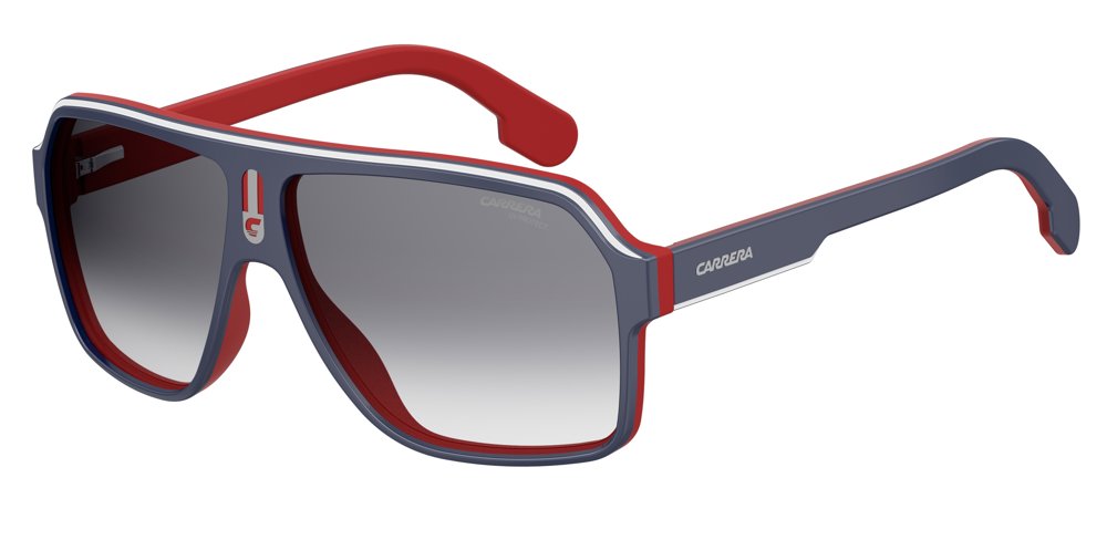 Carrera Carrera 1001/S 8RU9O Blue Red Square Men's Sunglasses
