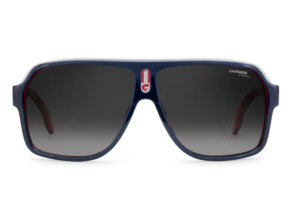 Carrera Carrera 1001/S 8RU9O Blue Red Square Men's Sunglasses