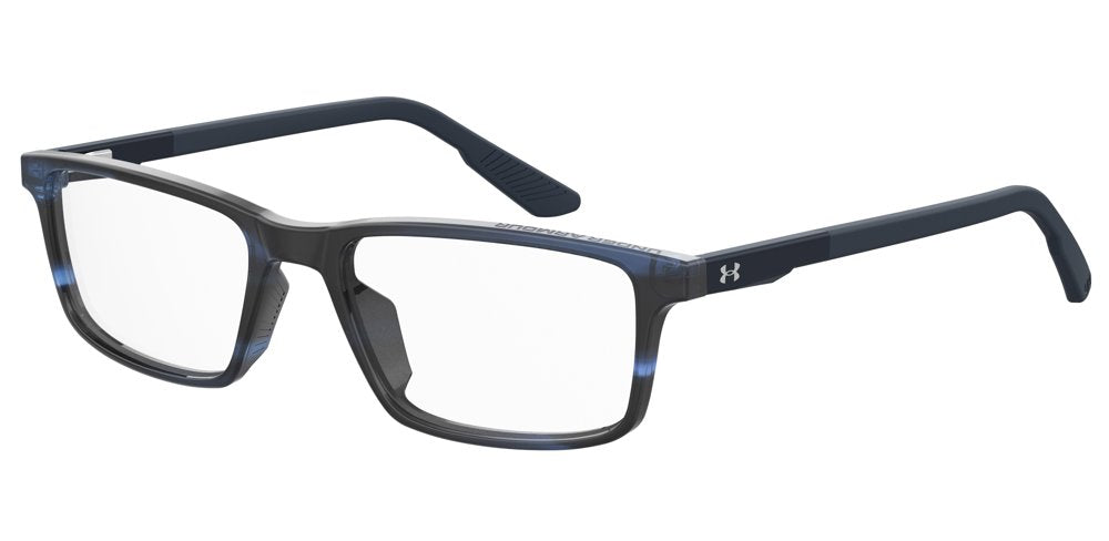 Under Armour UA 5009 38I Blue Horn Full Rim Rectangular Eyeglasses