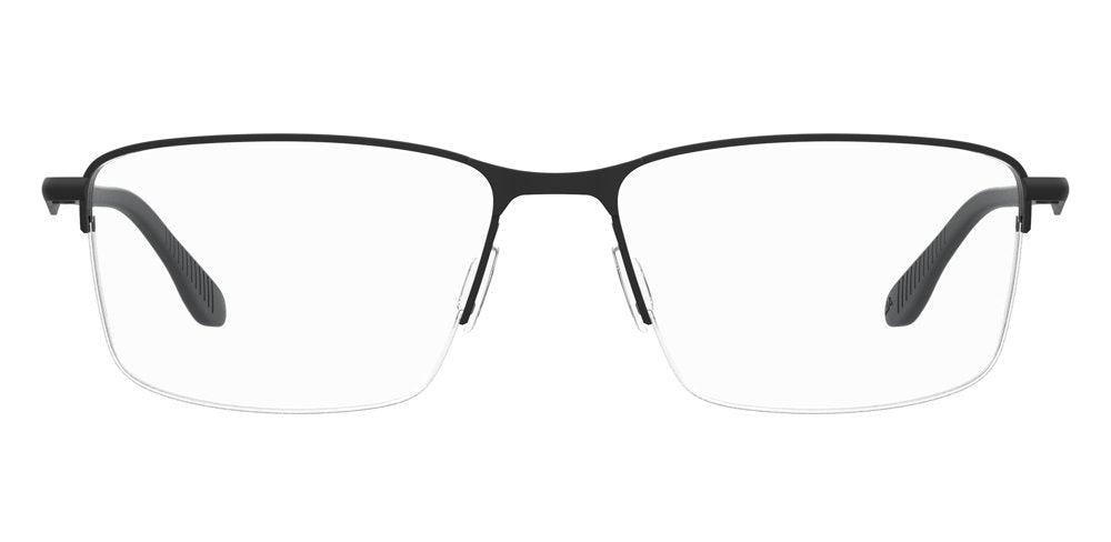 Under Armour UA 5039/G Men’s Rectangular Half Rim Eyeglasses Frames – 003 Matte Black