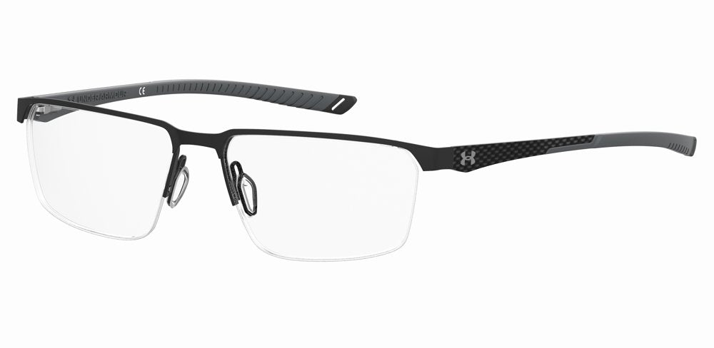 Under Armour UA 5049/G 08A Black Grey Rectangular Men's Eyeglasses