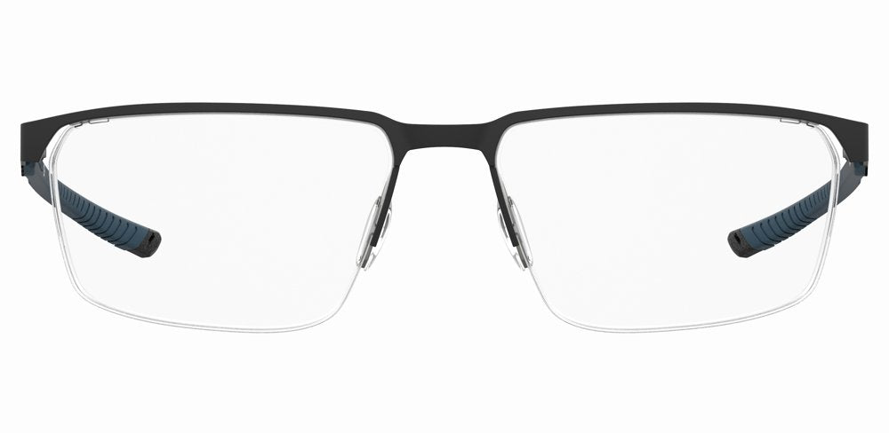 Under Armour UA 5049/G 0VK Matte Black Blue Rectangular Men's Eyeglasses