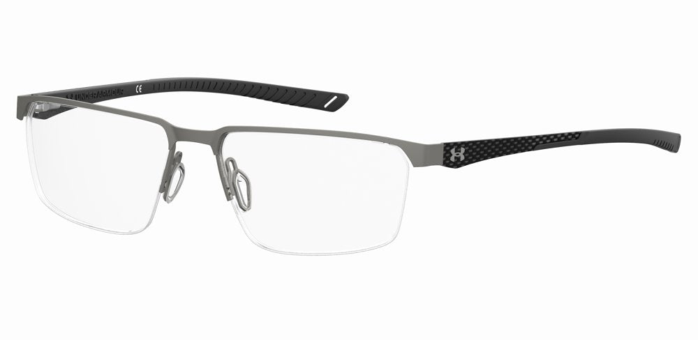 Under Armour UA 5049/G 5MO Matte Dark Ruthenium Black Rectangular Men's Eyeglasses