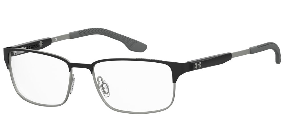 Under Armour UA 5074XL/G Matte Black Rectangular Full Rim Eyeglasses Frames