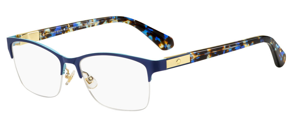 Kate Spade Glorianne JBW Blue HVNA Rectangular Women's Eyeglasses