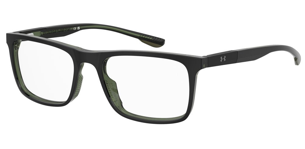 Under Armour UA 5086 7ZJ Black Green Rectangular Men's Eyeglasses