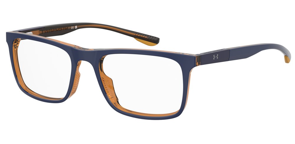 Under Armour UA 5086 KY2 Blue Gold Rectangular Men's Eyeglasses