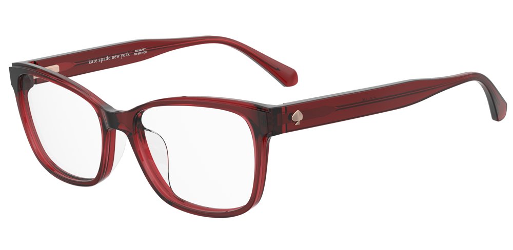 Kate Spade Crishell/F C9A Red Rectangular Women's Eyeglasses