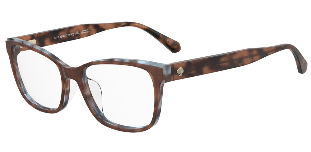 Kate Spade Crishell/F JBW Blue Havana Rectangular Women's Eyeglasses