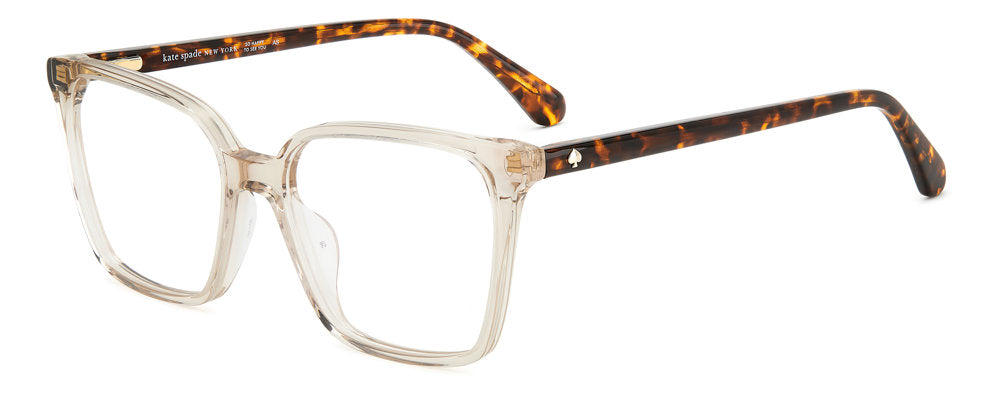 Kate Spade Everleigh 10A Beige Square Women's Eyeglasses