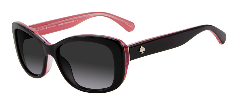 Kate Spade Claretta/P/S 3H2WJ Black Pink Women's Polarized Sunglasses