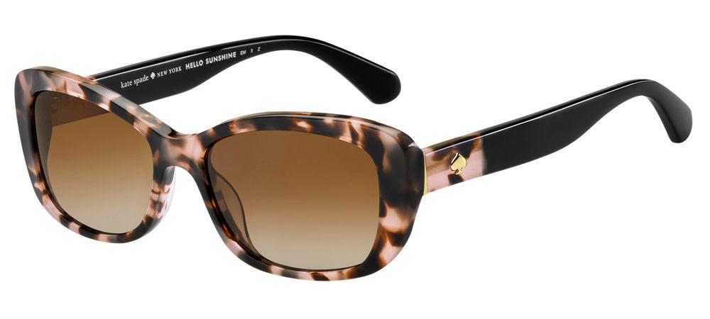 Kate Spade Claretta/P/S HT8LA Pink Havana Women's Polarized Sunglasses