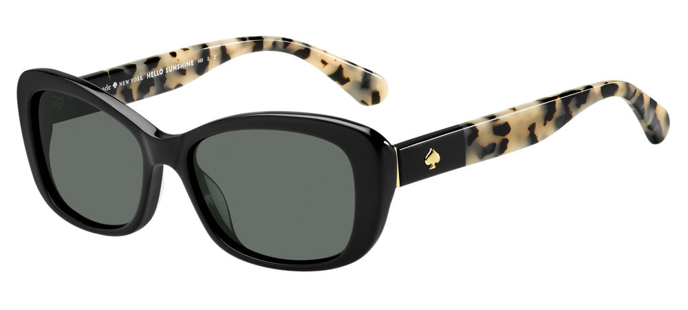 Kate Spade Claretta/P/S WR7M9 Black Havana Women's Polarized Sunglasses
