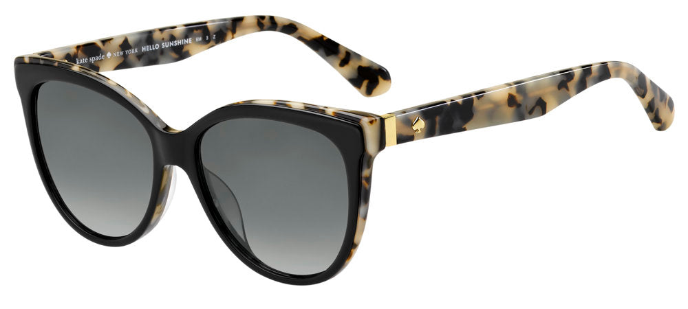 Kate Spade Daesha/S WR7WJ Black Havana Cat Eye Women's Sunglasses