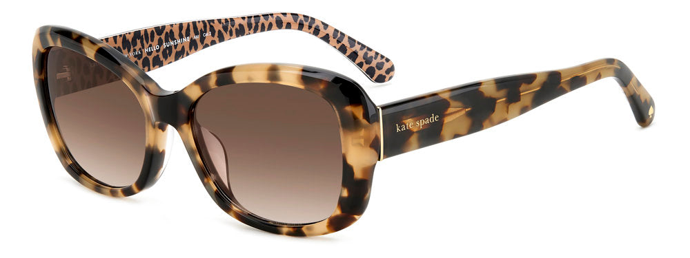 Kate Spade Elowen/G/S 1NRHA Havana Pink Tortoise Beige Round Women's Polarized