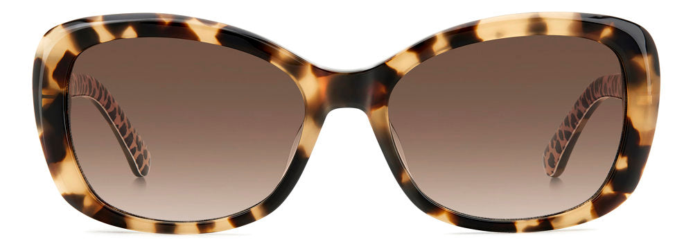 Kate Spade Elowen/G/S 1NRHA Havana Pink Tortoise Beige Round Women's Polarized