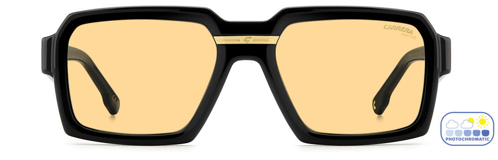 Carrera Victory C 15/S 8074A Black Rectangular Men's Sunglasses