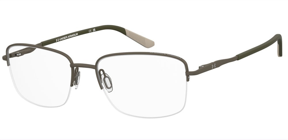 Under Armour UA 5096XL/G S05 GREY BRWN Rectangular Men's Eyeglasses